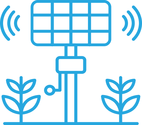 Agricultural sensing icon.